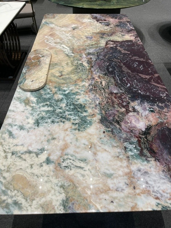 arabescato marble bathroom