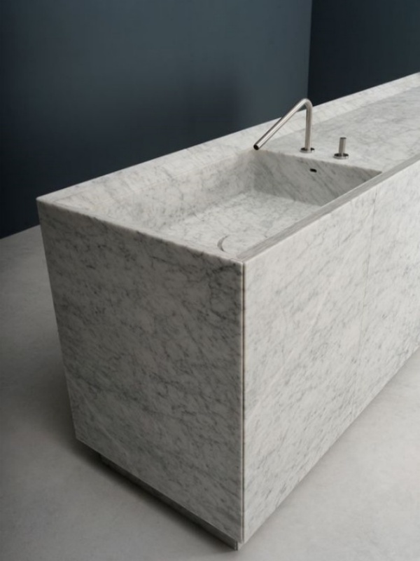 Statuario marble countertops