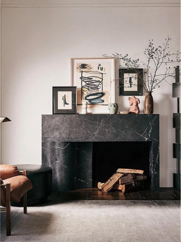 marble fireplace design